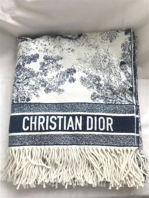 christian Dior atelier blanket blue